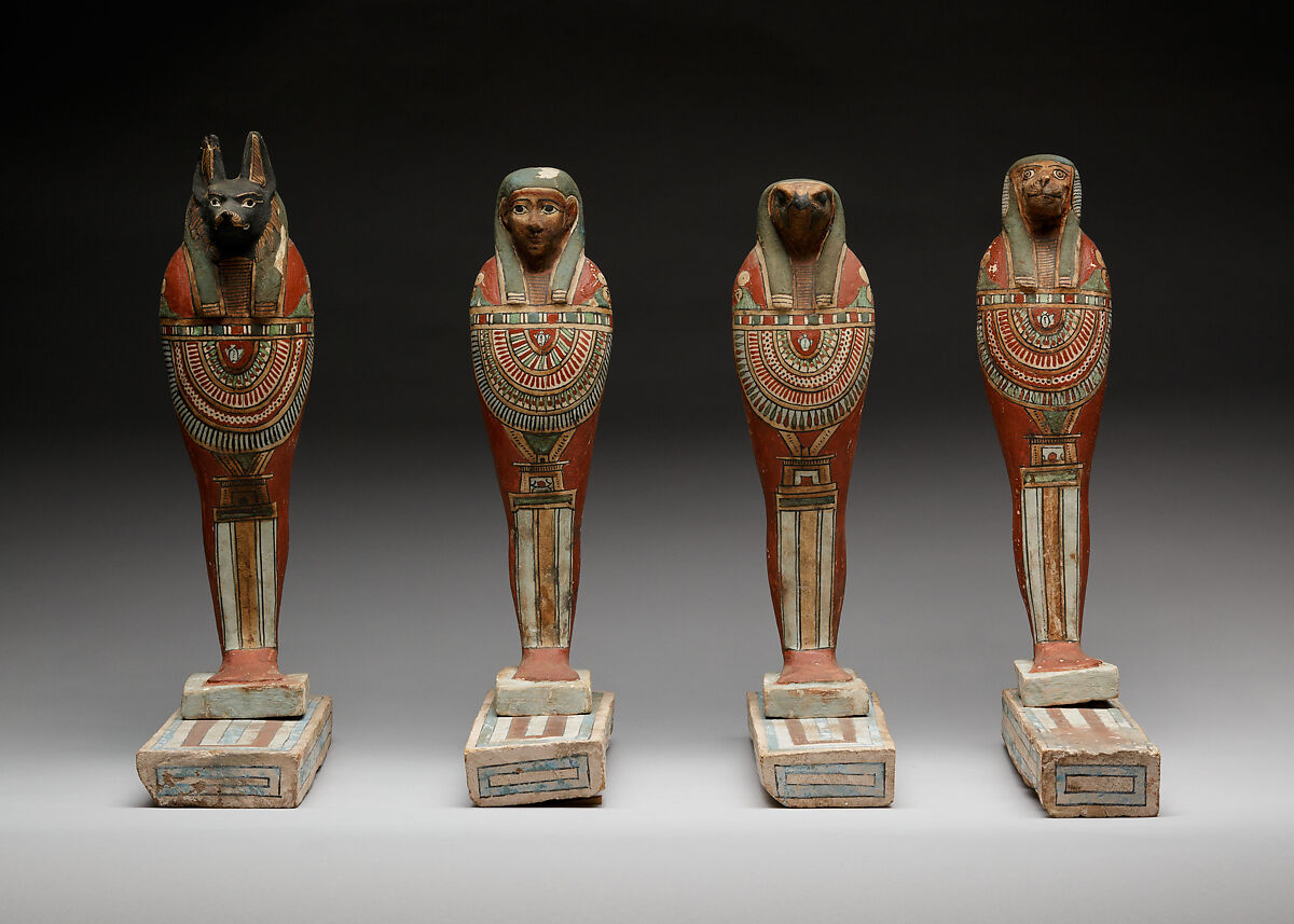 Funerary Figure of Imseti, Plastered and painted wood