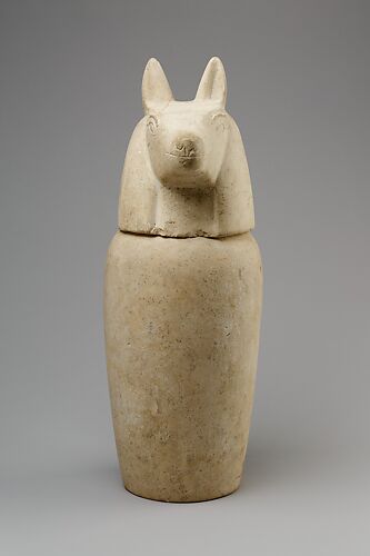 Canopic jar with head of jackal (Duamutef)