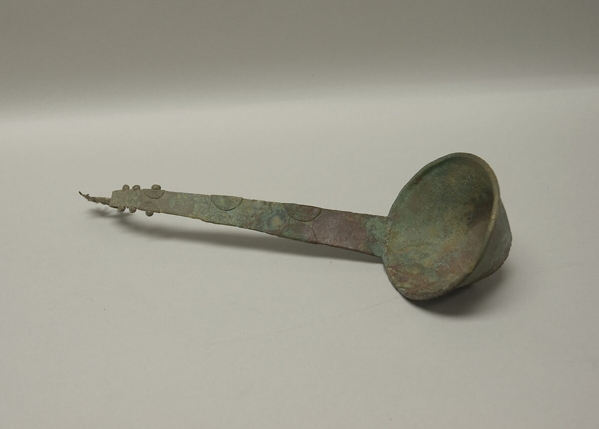 Ladle with Cockerel, Bronze, Thailand