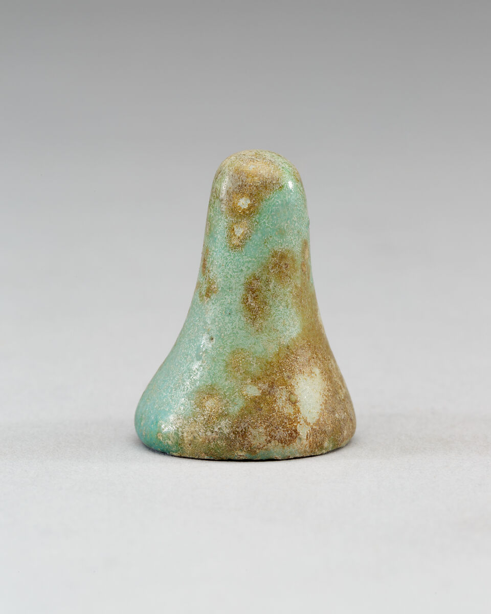 Conical Game Piece, Faience 