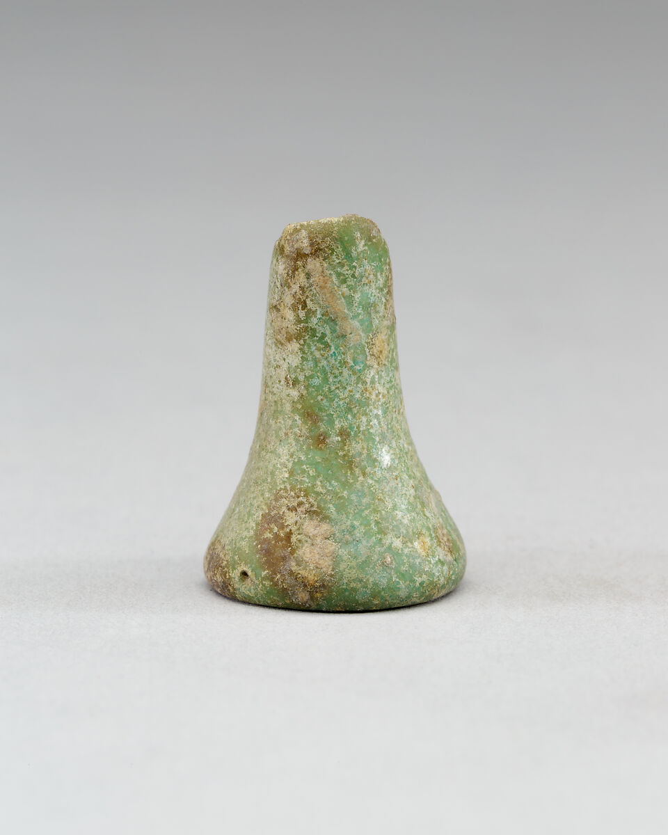 Conical Game Piece, Faience 
