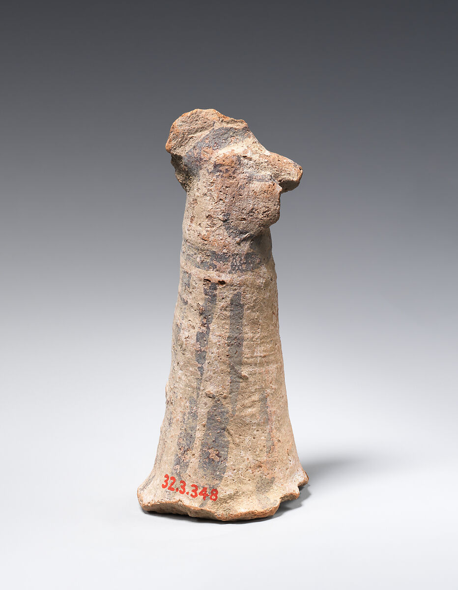 Figure of a Rooster, Pottery, slip, paint