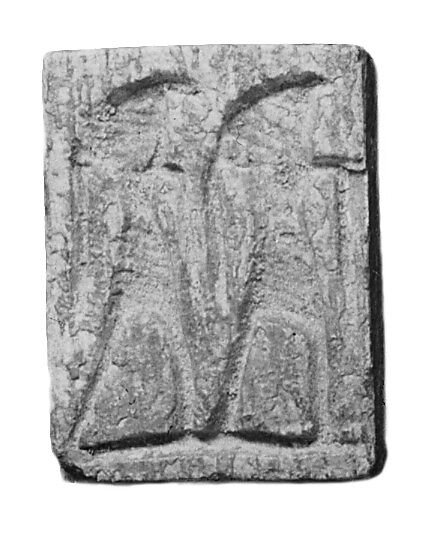 Plaque, Green glazed steatite