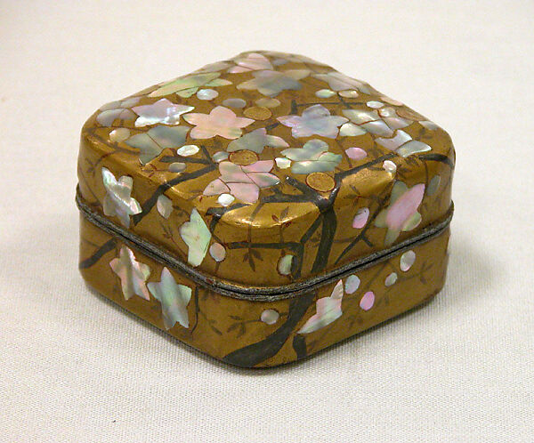 Incense Box with Flowering Plum Tree