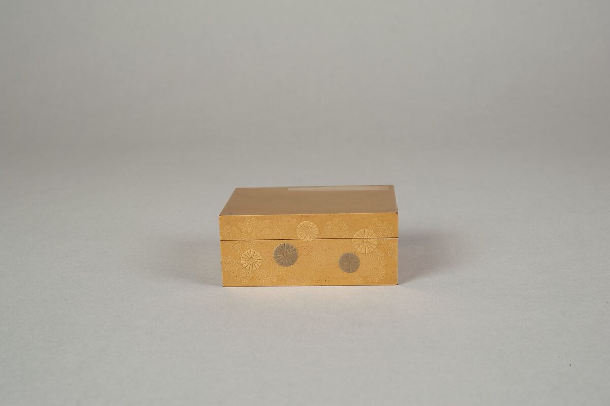 Incense Box, Nashiji lacquer, Japan