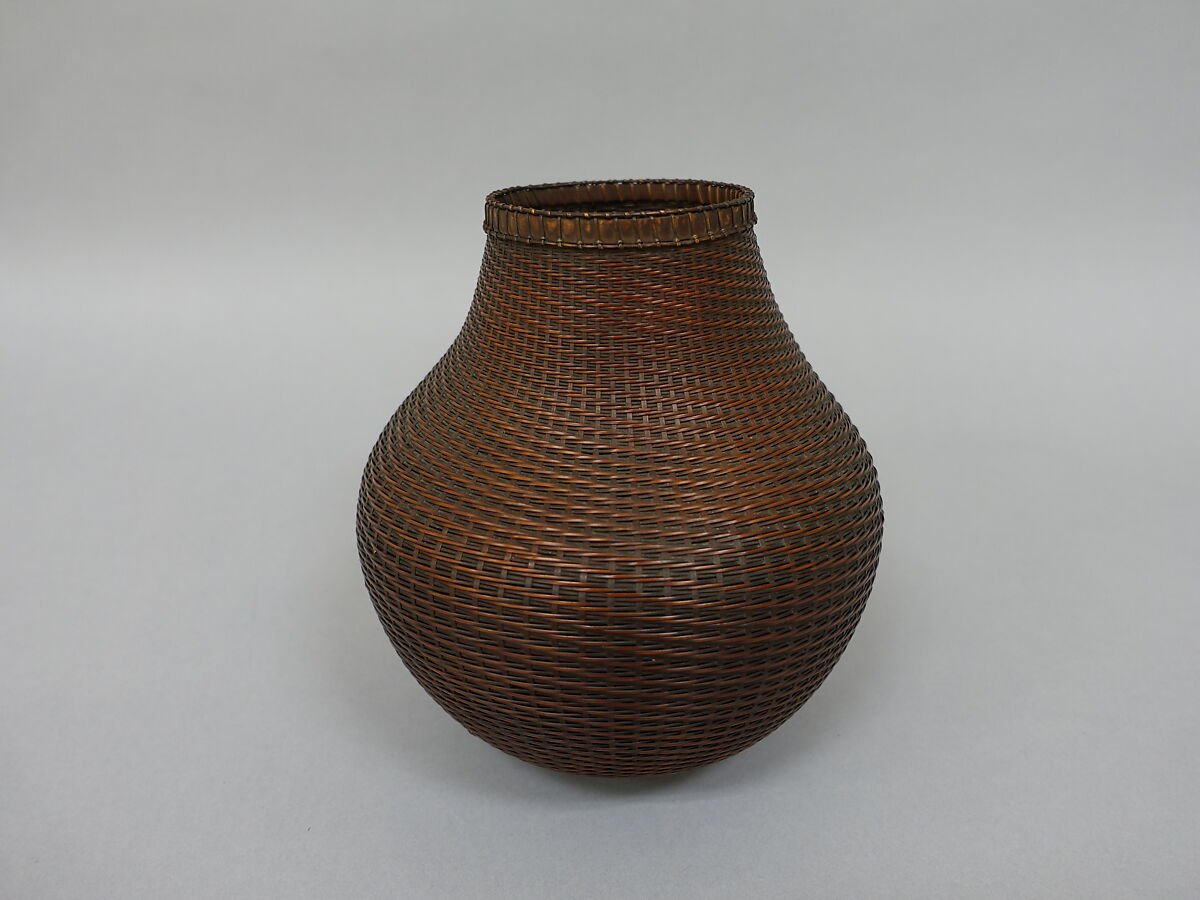 Gourd-Shaped Basket, Bamboo, Japan