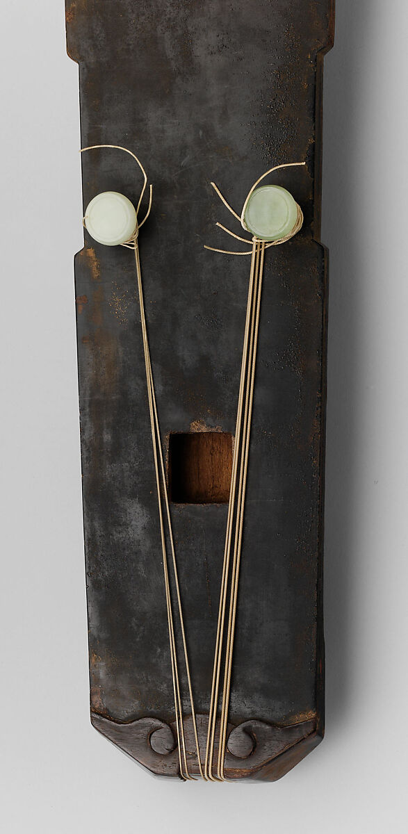 Qin, Prince Lu (Chinese, 1628–1644), Wood, lacquer, jade, silk strings, China