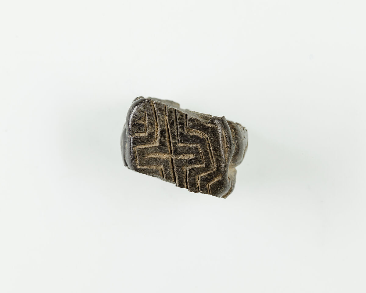 Seal-Amulet in the Shape of Heads, Steatite