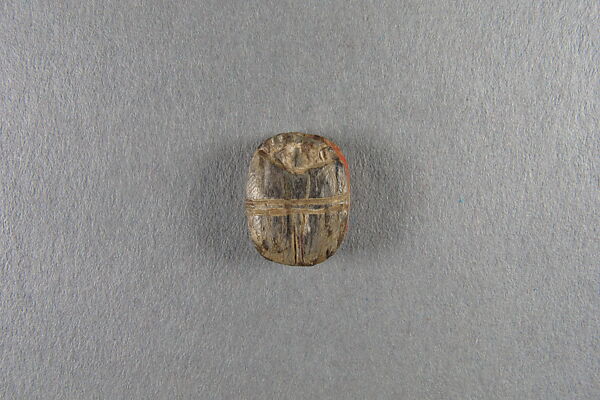 Scarab with Geometric Decoration, Steatite