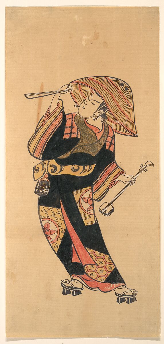 Ichimura Takenojo VIII, Attributed to Torii Kiyotomo (Japanese, active early 19th century), Woodblock print (hand colored); ink and color on paper, Japan 
