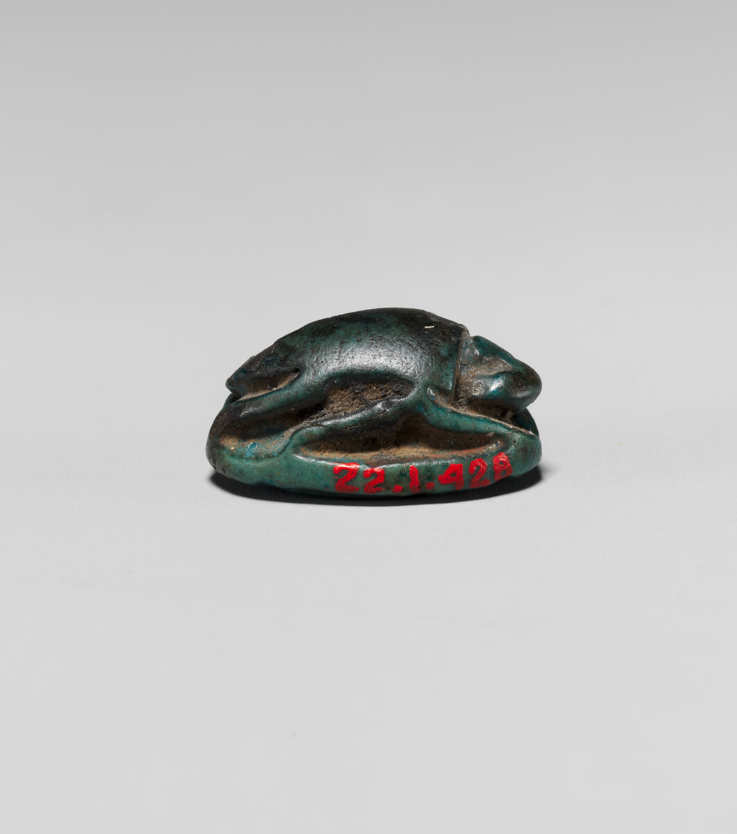 Scarab Inscribed with the Name of Ramesses IV, Bright green faience