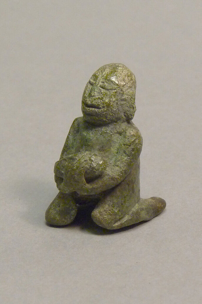 Squatting Figure, Bronze, Indonesia