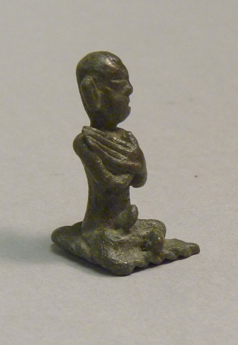 Squatting Figure, Bronze, Indonesia