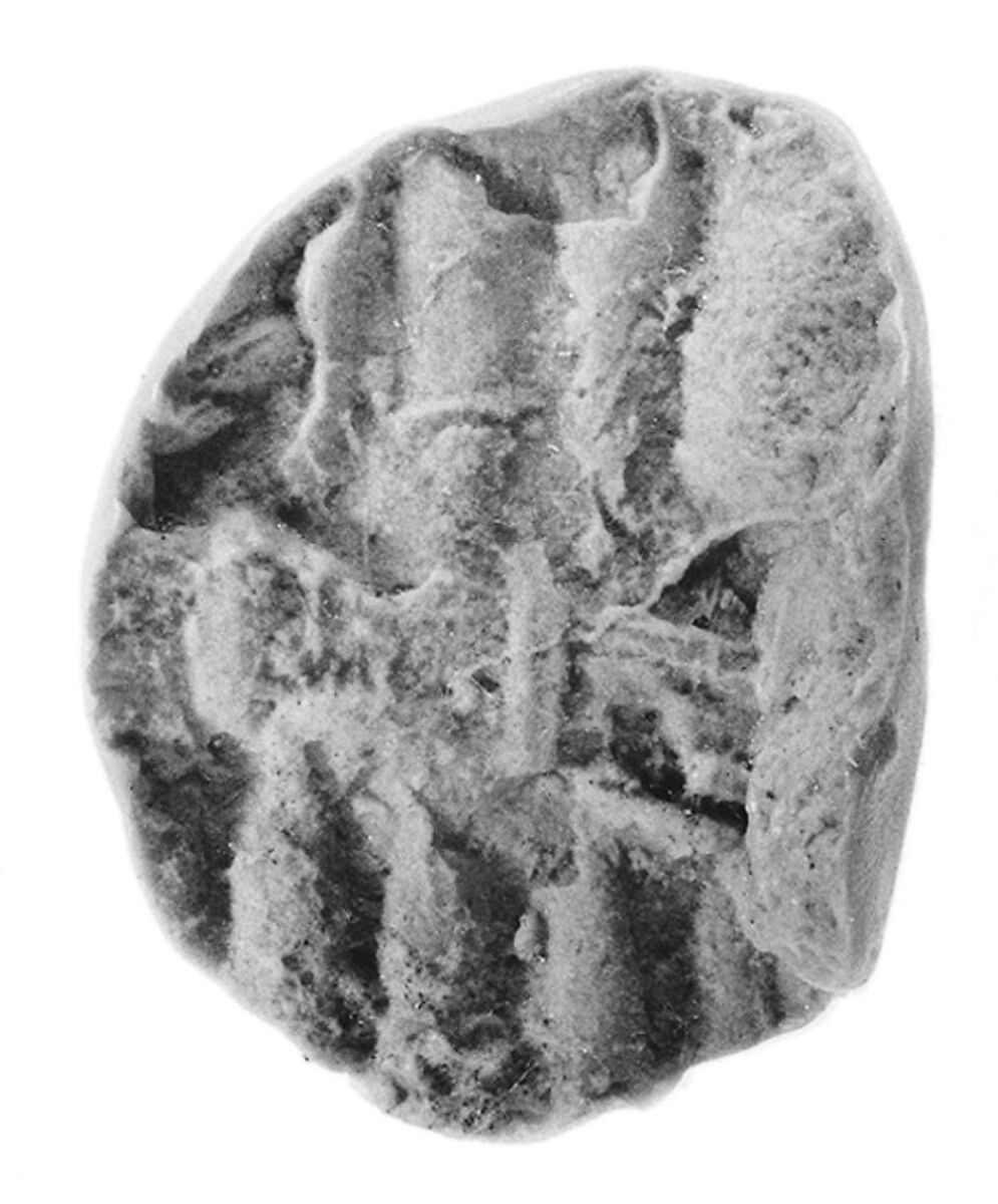 Sealing fragment, Clay (unfired)