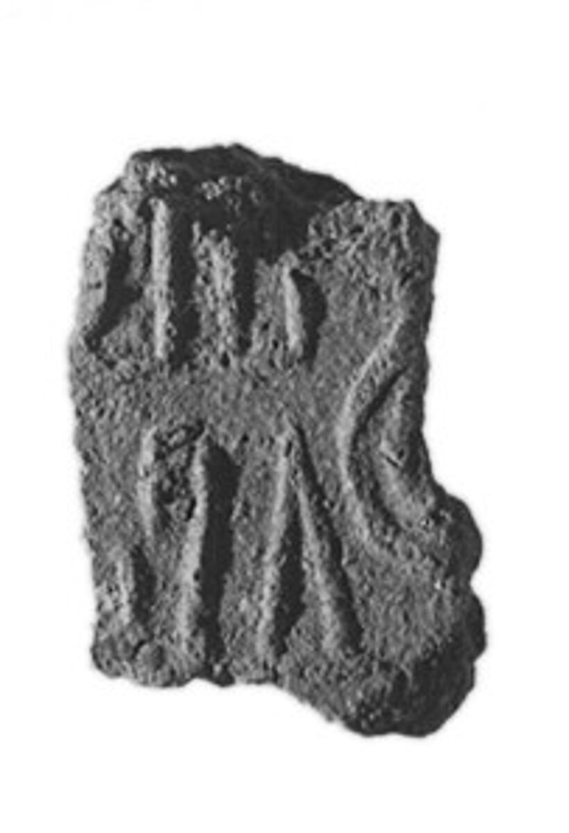 Sealing fragment, Clay (unfired) 