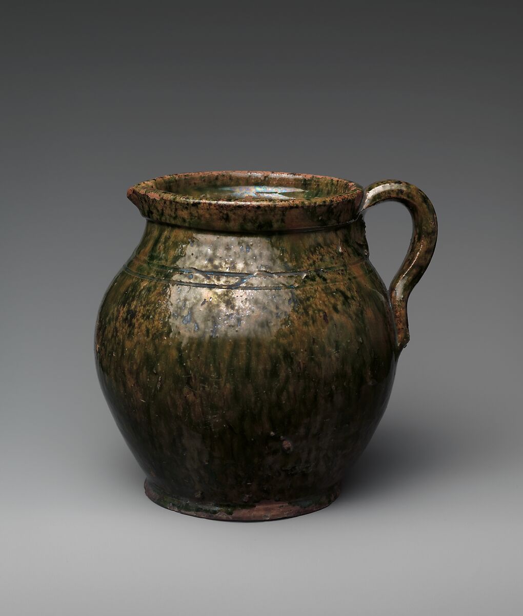 Pitcher, Probably earthenware, American 