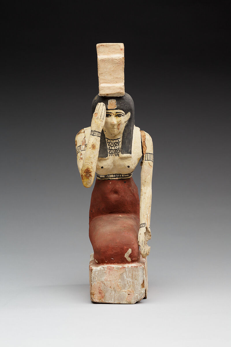 Mourning Isis, Wood, paste, paint