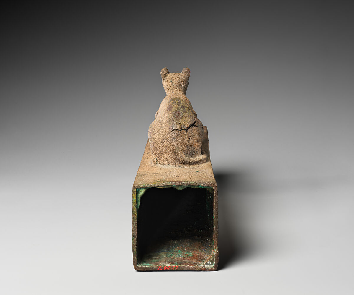 Box for a cat mummy inscribed for Bastet, Cupreous metal