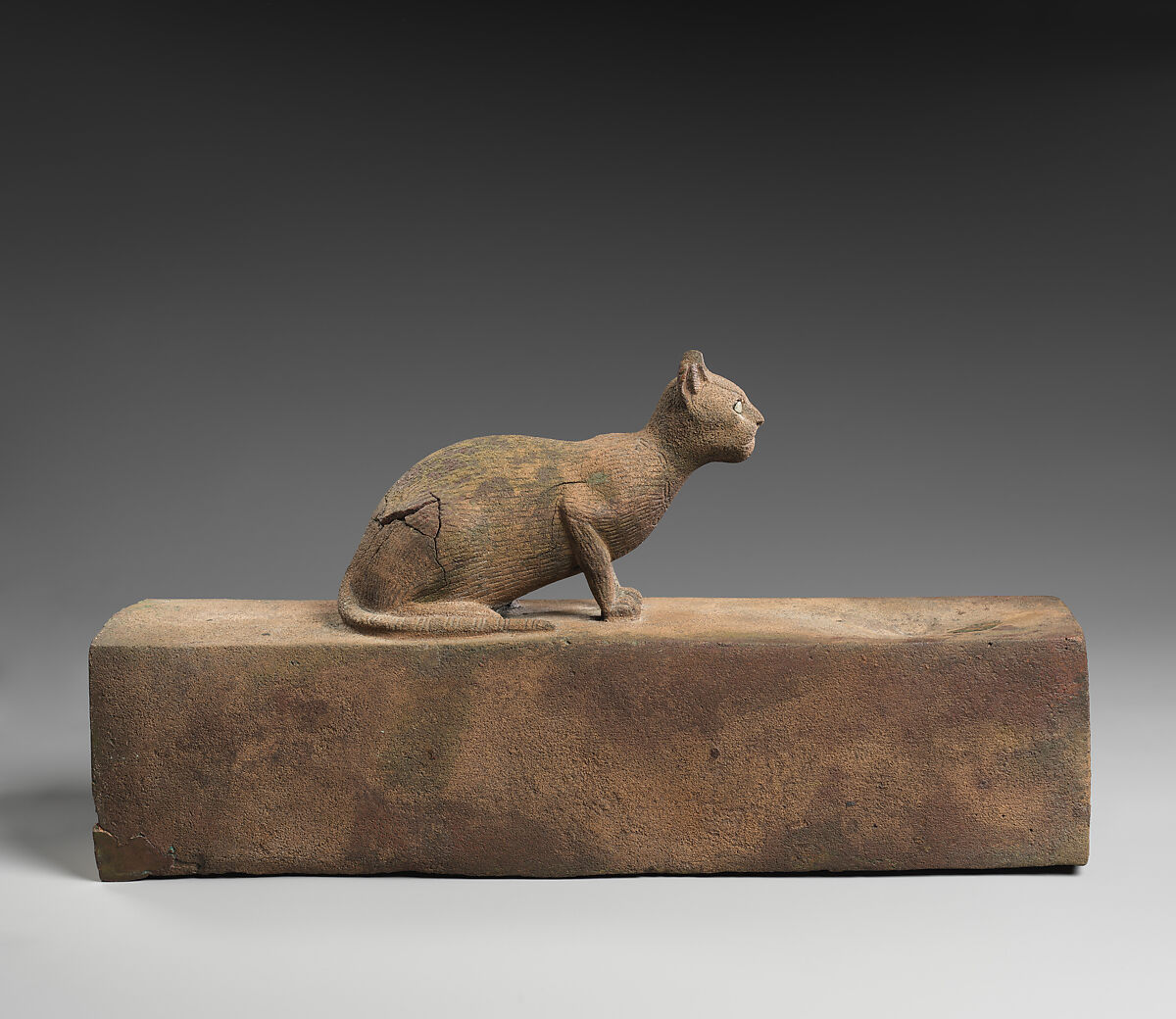 Box for a cat mummy inscribed for Bastet, Cupreous metal