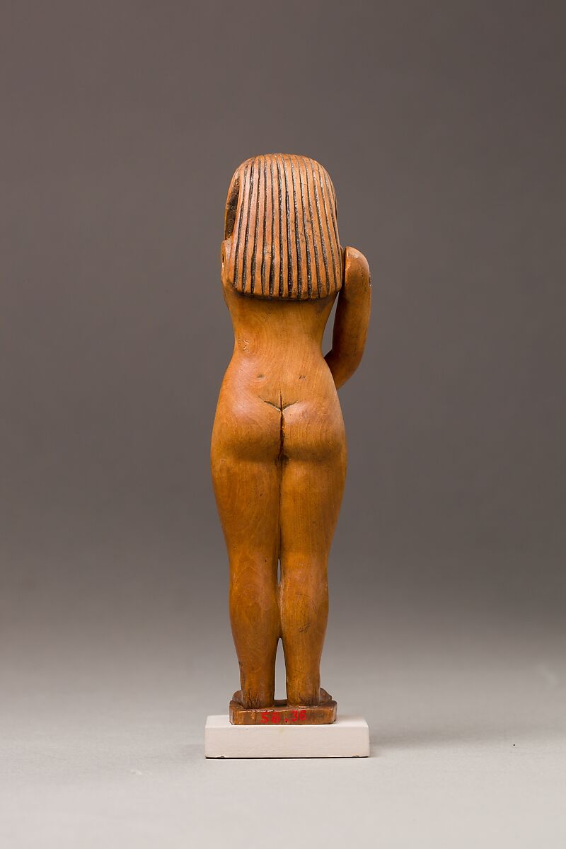 Statuette of a nude woman with moveable arms, one missing, Boxwood