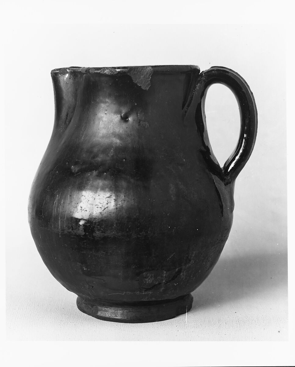 Pitcher, Probably earthenware, American
