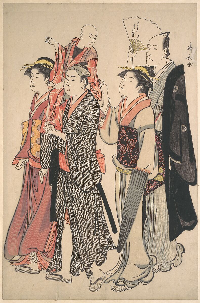 Torii Kiyonaga, Ichikawa Danjuro V and His Family, Japan, Edo period  (1615–1868)