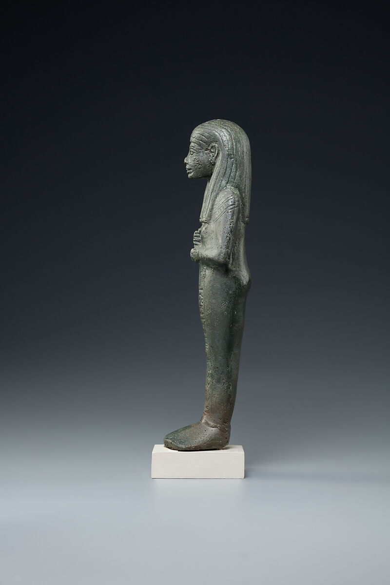 Shabti of Nakhtmin, Bronze or copper alloy