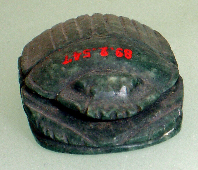 Heart Scarab, Green porphyry