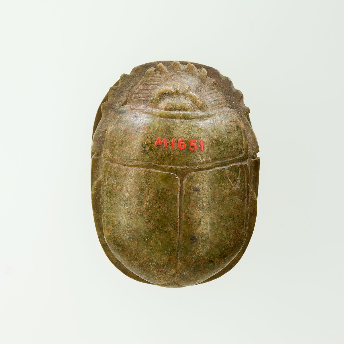 Heart Scarab of Pakasha, Mottled green stone