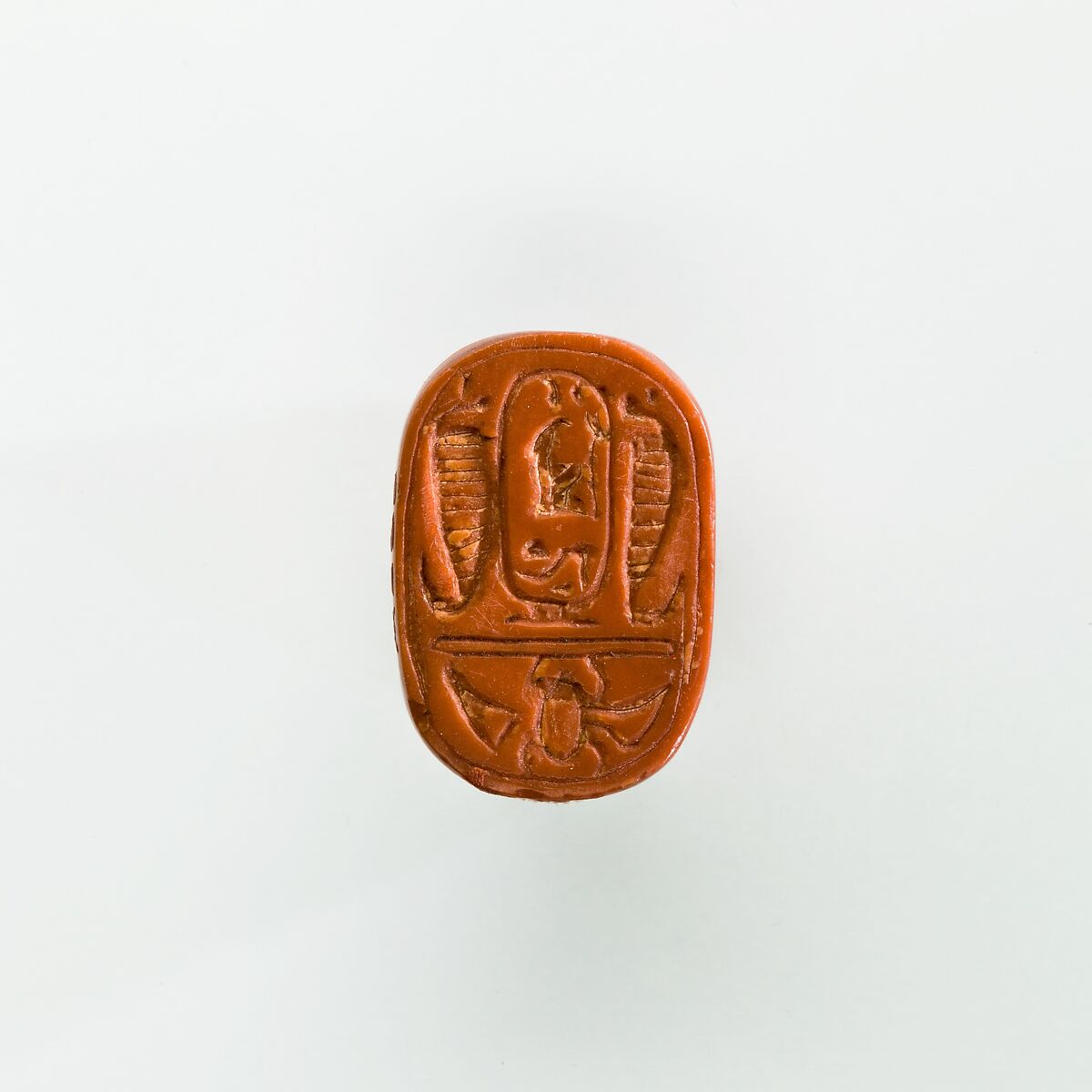 Bead Plaque of Ramesses II, Red Jasper