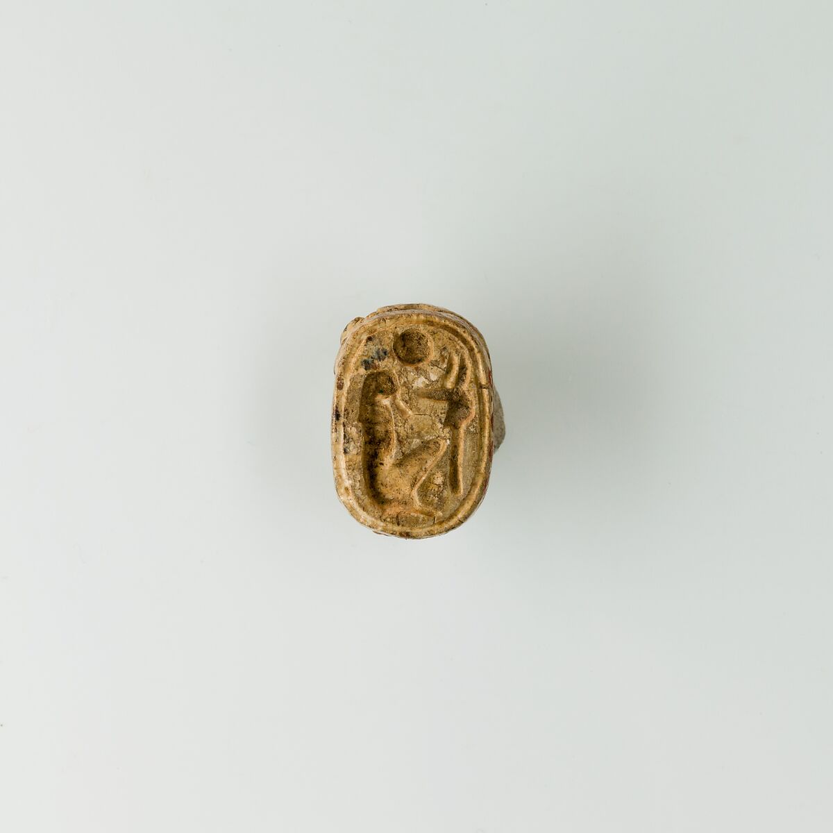 Lion seal of Ramesses II, Glazed steatite 