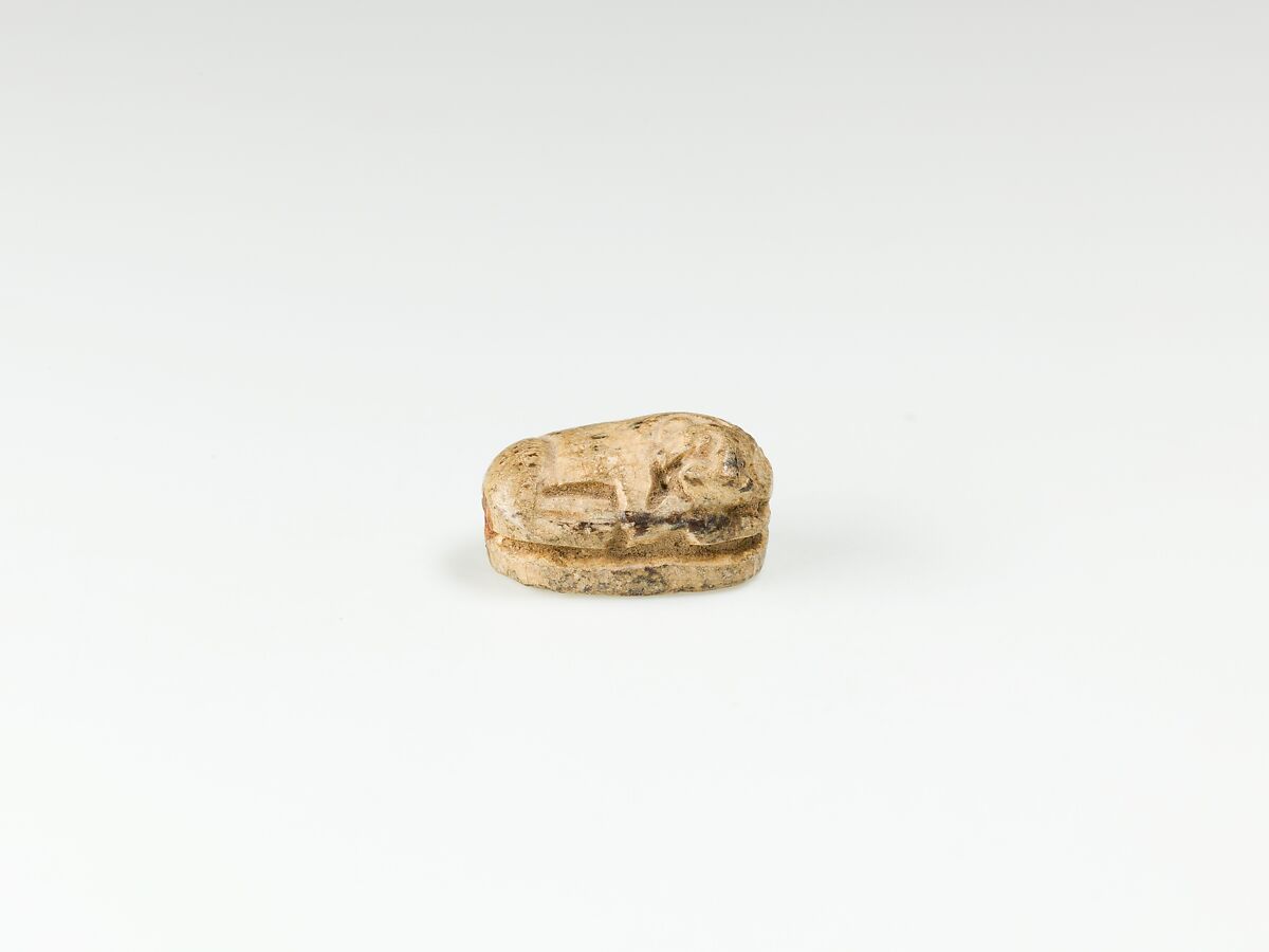 Lion seal of Ramesses II, Glazed steatite