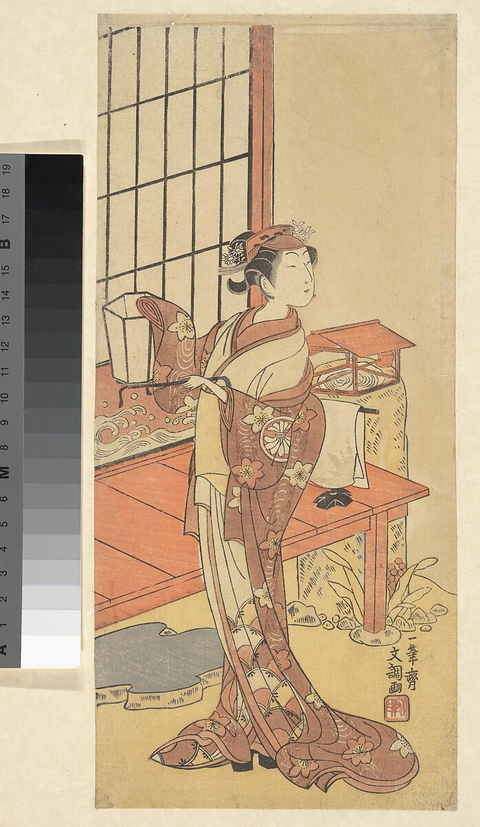 Segawa Kikunojo II, Ippitsusai Bunchō (Japanese, active ca. 1765–1792), Woodblock print; ink and color on paper, Japan 