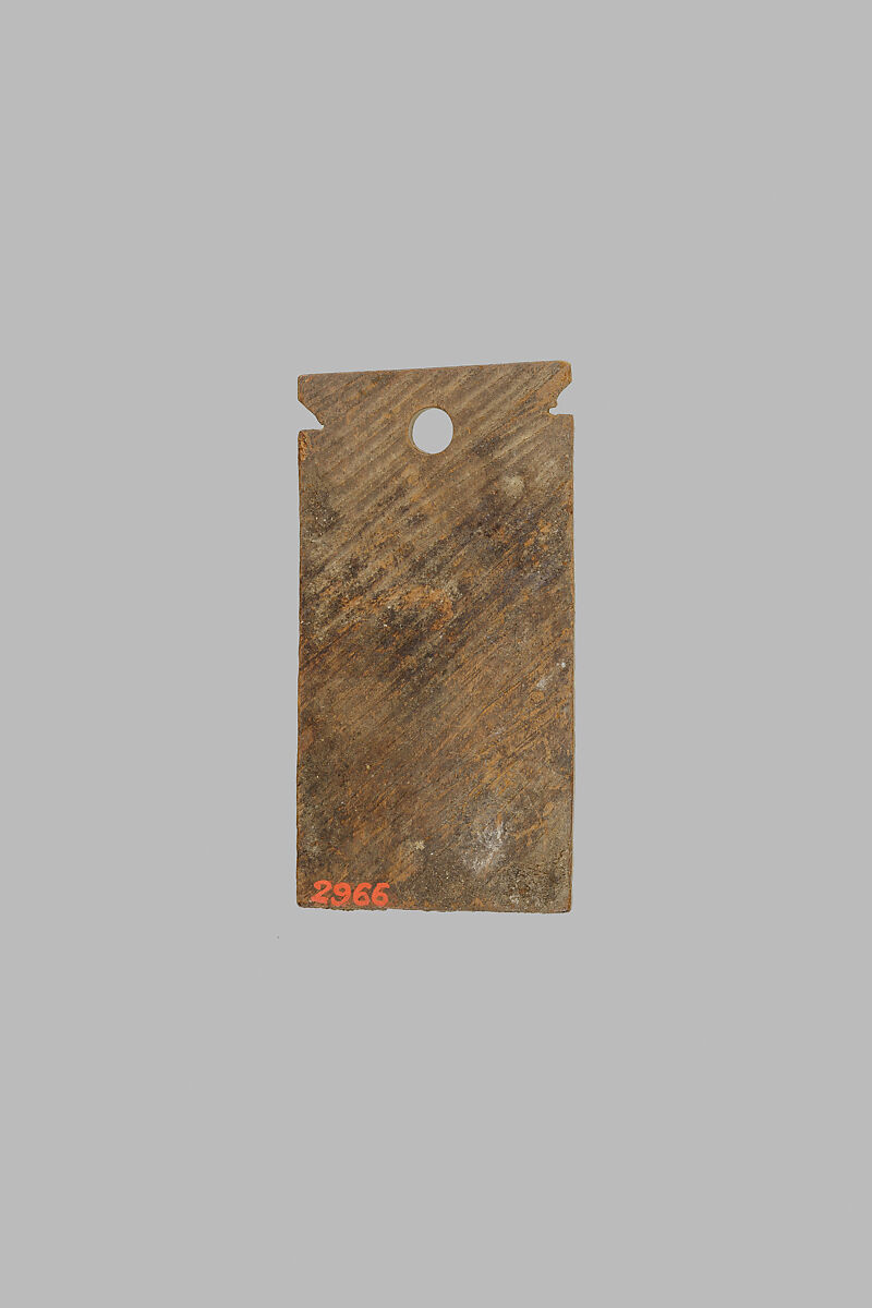 Mummy label, Wood