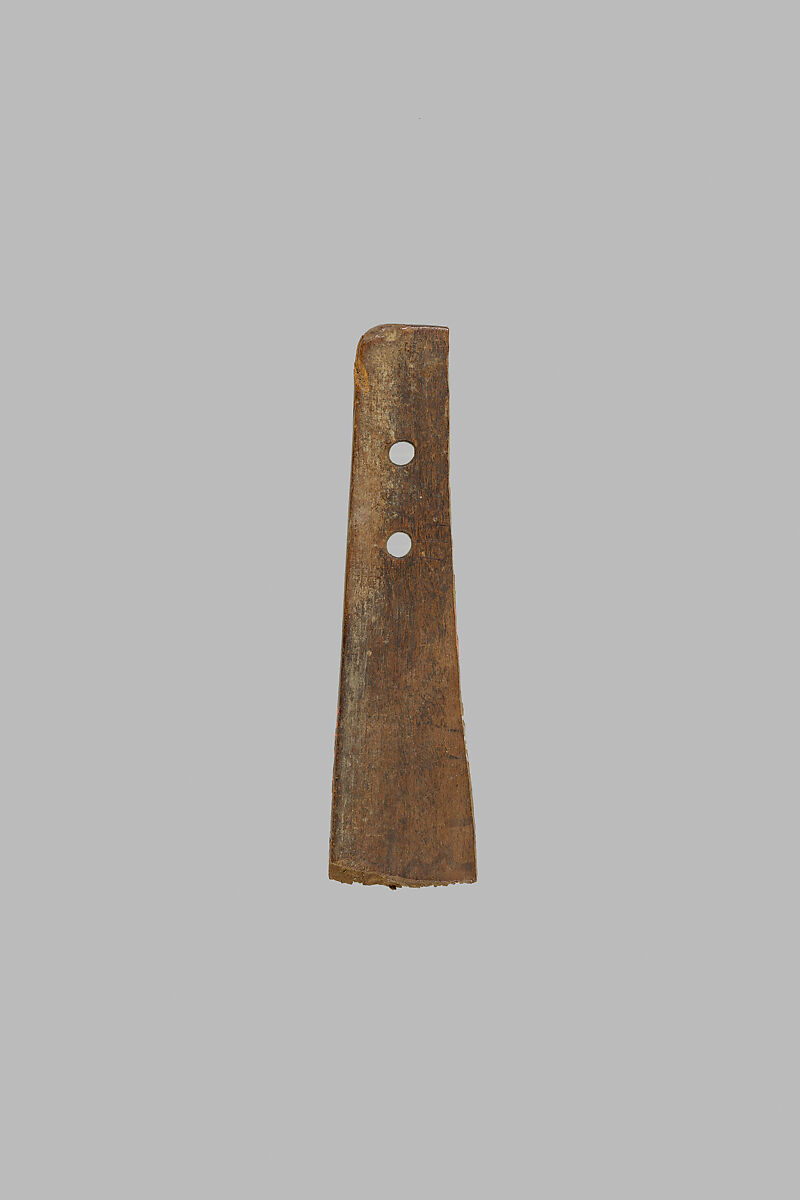 Fragment of a mummy label, Wood 