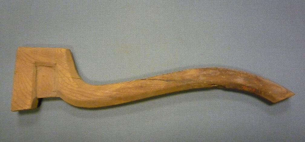 Mesekhtyu Instrument from a Foundation Deposit for Hatshepsut's Temple, Wood 