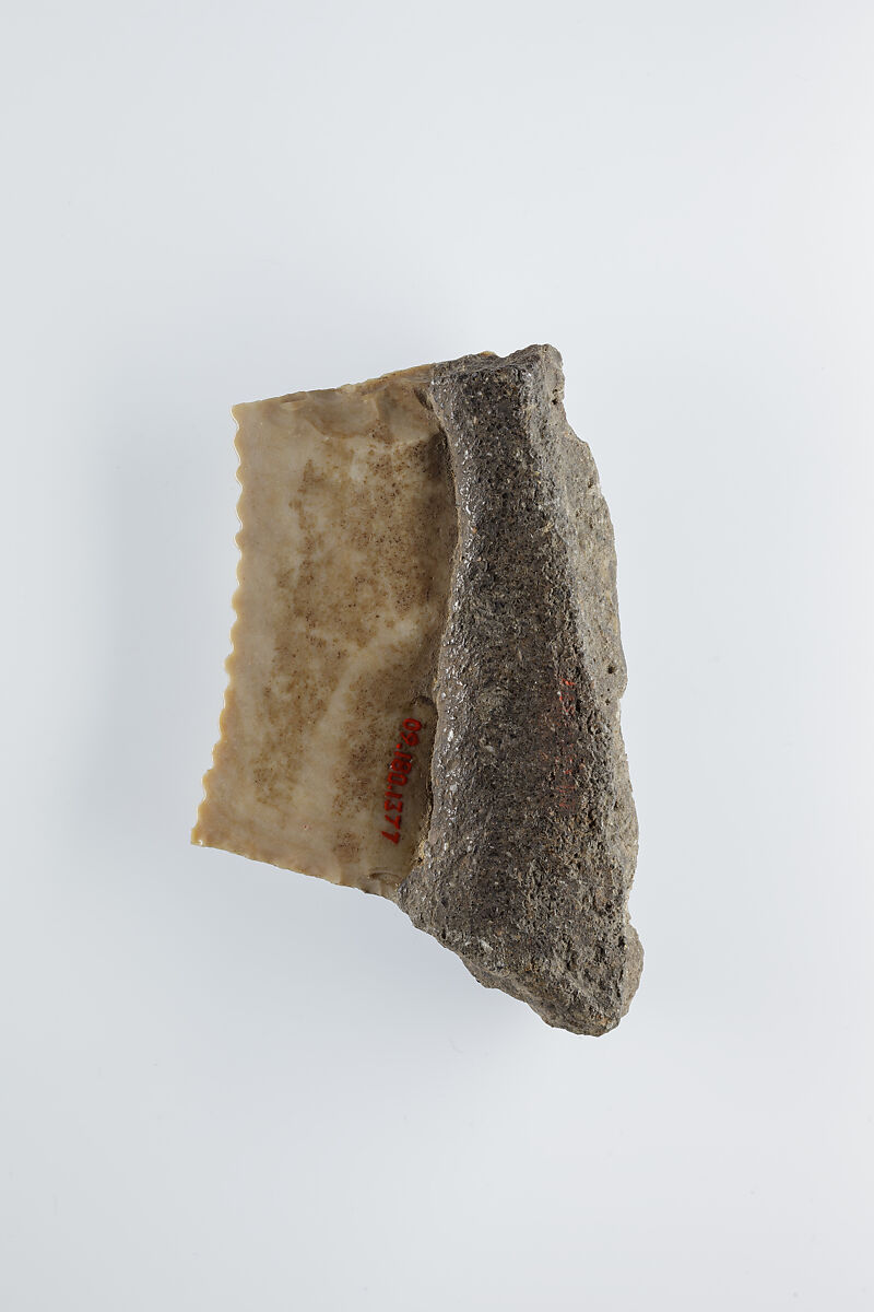 Sickle Insert, Flint, adhesive (lime plaster ?)