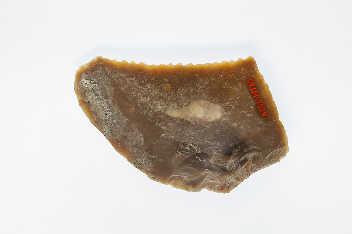 Sickle Insert, Flint, adhesive (lime plaster ?)