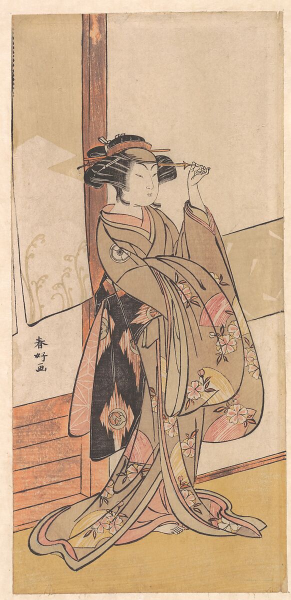 Iwai Hanshiro IV, Katsukawa Shunkō (Japanese, 1743–1812), Woodblock print; ink and color on paper, Japan 