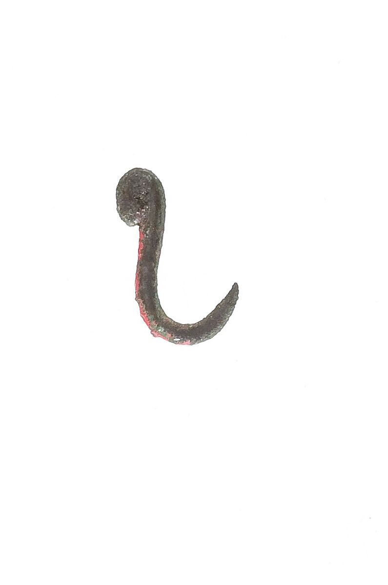 Fish hook, Bronze or copper alloy 