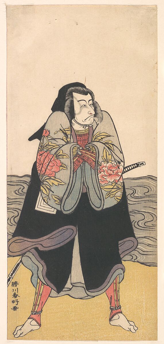 Ichikawa Danjuro V, Katsukawa Shunkō (Japanese, 1743–1812), Woodblock print; ink and color on paper, Japan 