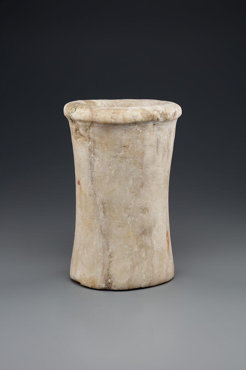 Cylinder jar, Alabaster (gypsum) 