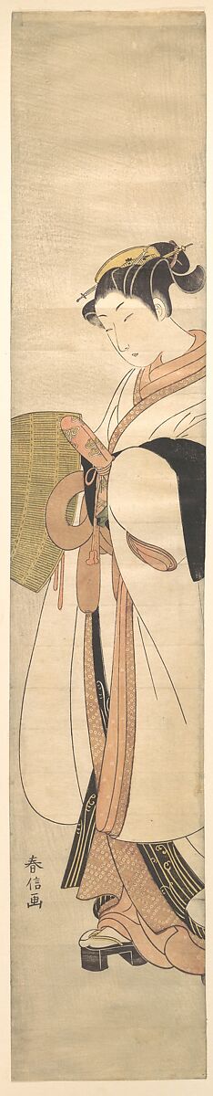 Young Purple, Suzuki Harunobu (Japanese, 1725–1770), Woodblock print; ink and color on paper, Japan 