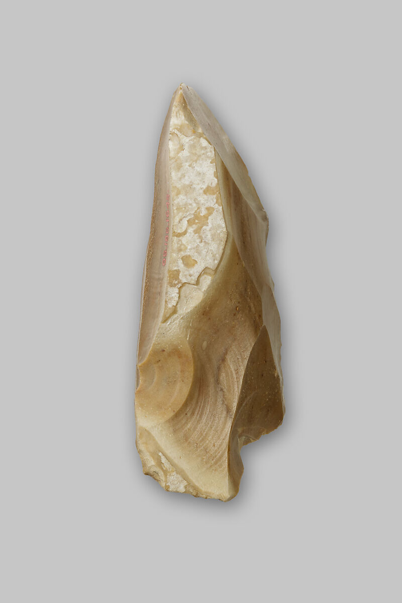 Acute-angled core for blades, Flint