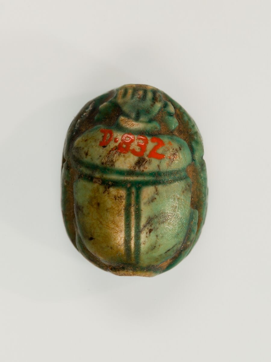Scarab, Steatite (glazed)