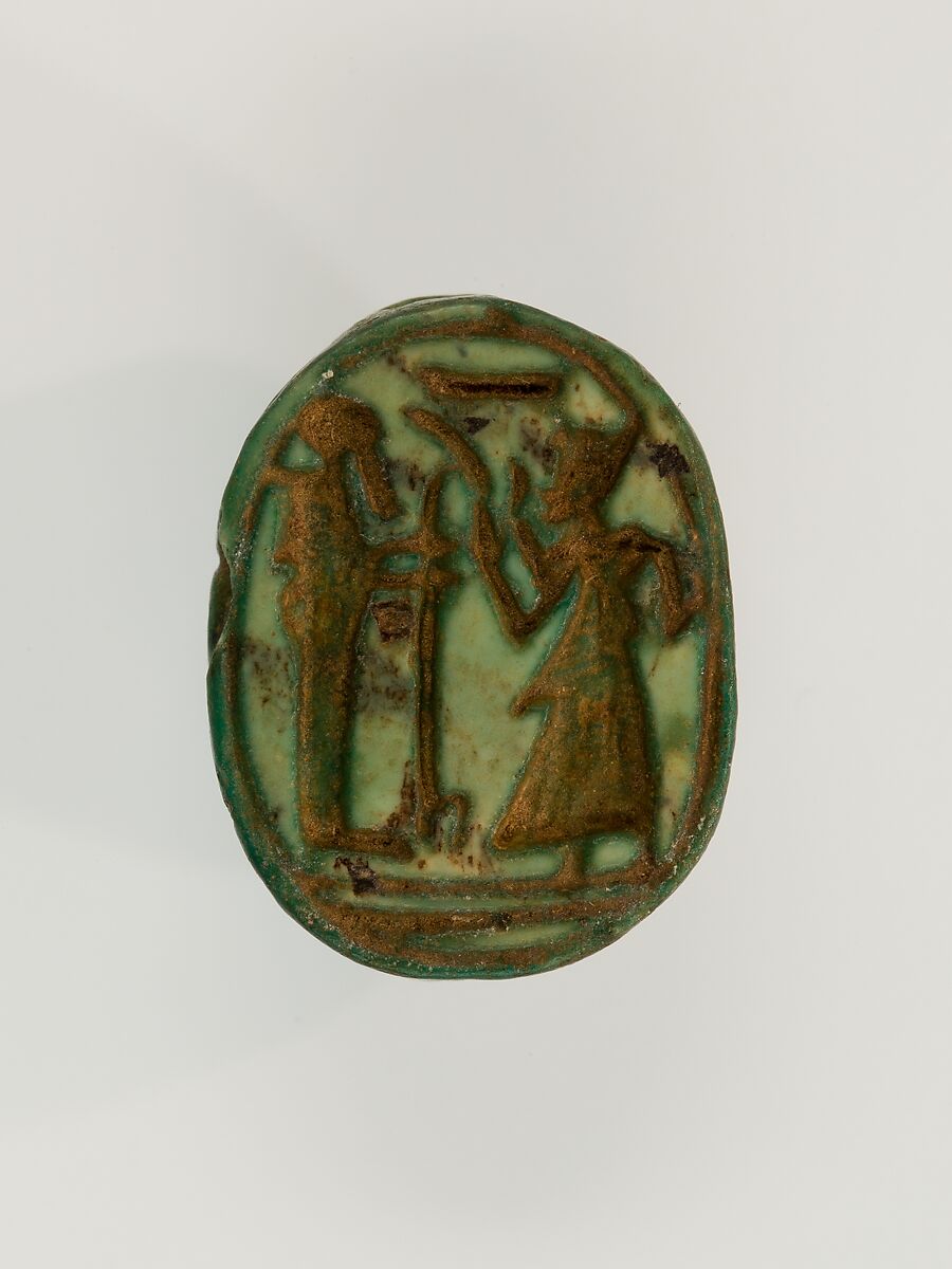 Scarab, Steatite (glazed) 