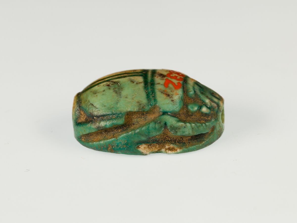 Scarab, Steatite (glazed)