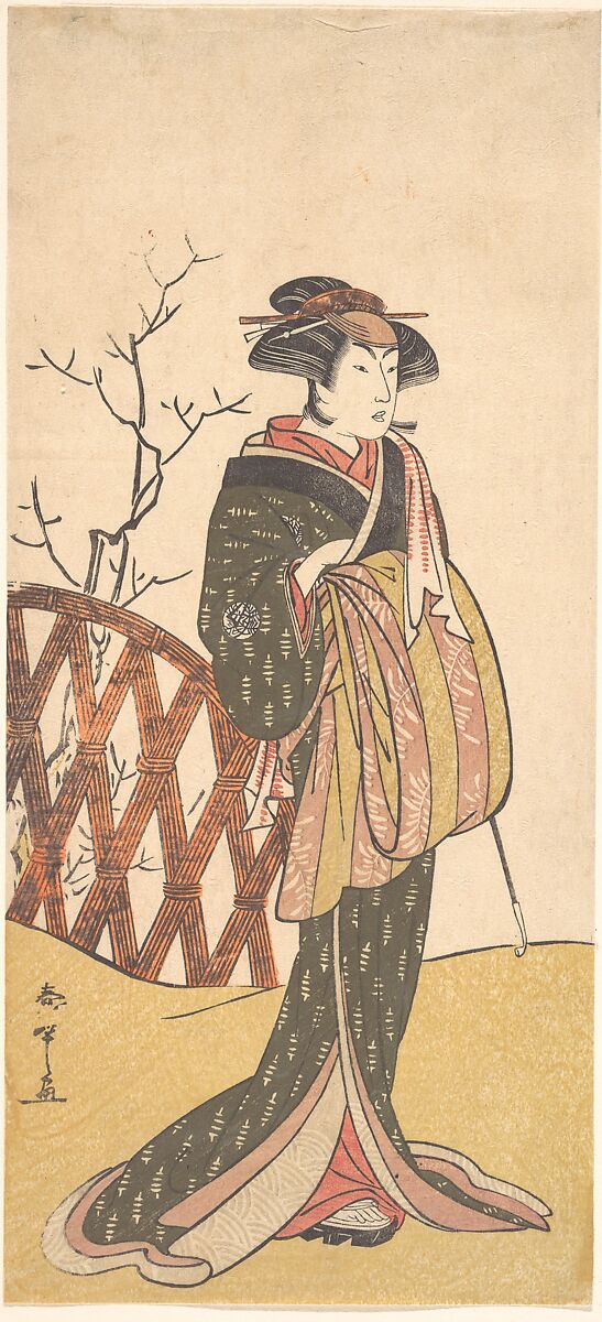 Nakamura Rikō, Katsukawa Shunshō　勝川春章 (Japanese, 1726–1792), Woodblock print (nishiki-e); ink and color on paper, Japan 