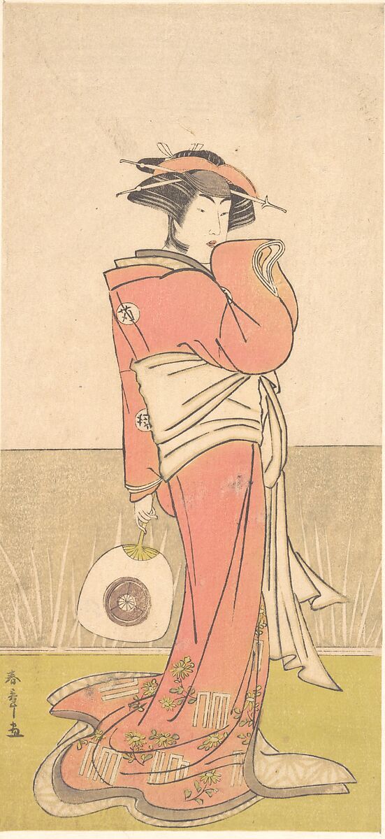 Iwai Hanshirō IV, Katsukawa Shunshō　勝川春章 (Japanese, 1726–1792), Woodblock print (nishiki-e); ink and color on paper, Japan 