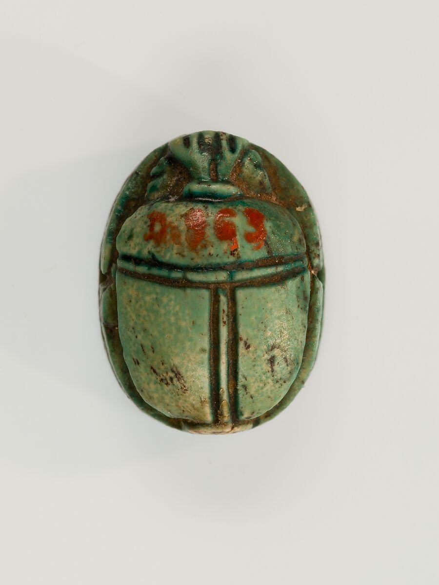 Scarab, Steatite (glazed)